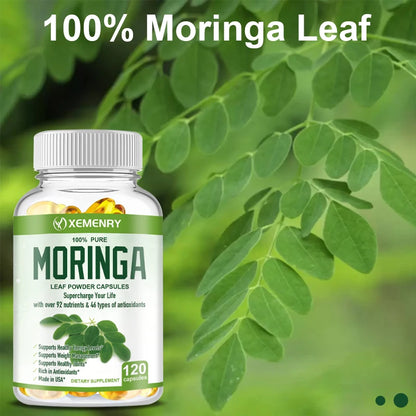 Organic Moringa Capsules for Energy & Wellness