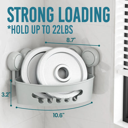 No-Drill Removable Shower Basket