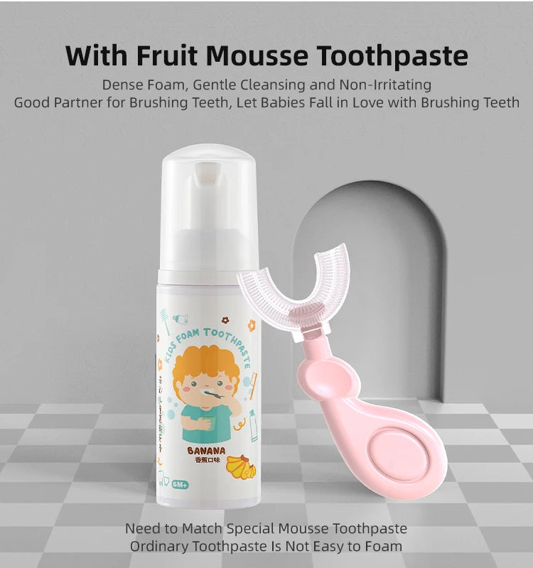 Children’s 360° U-Shaped Silicone Toothbrush