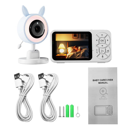 RGB Night Light Baby Monitor with Voice Intercom