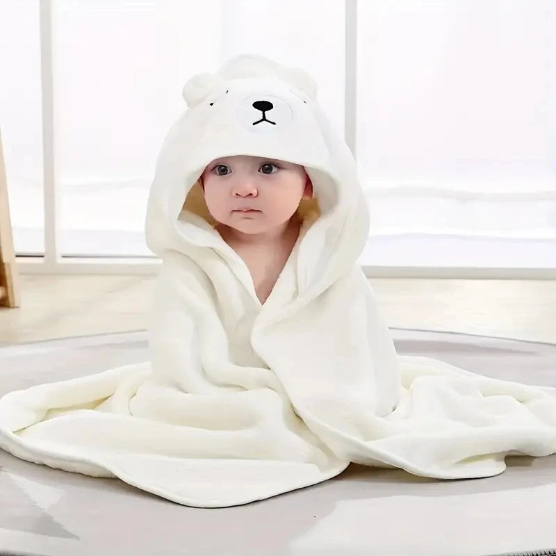 Newborn Hooded Bath Towel Blanket
