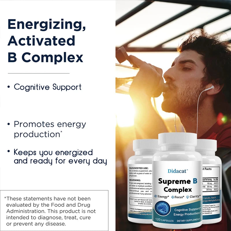 Organic Vitamin B Complex for Stress & Mood