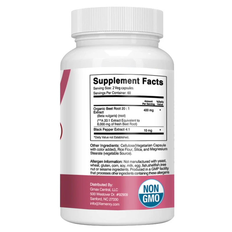 Organic Beetroot Athletic Health Capsules