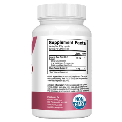 Organic Beetroot Athletic Health Capsules