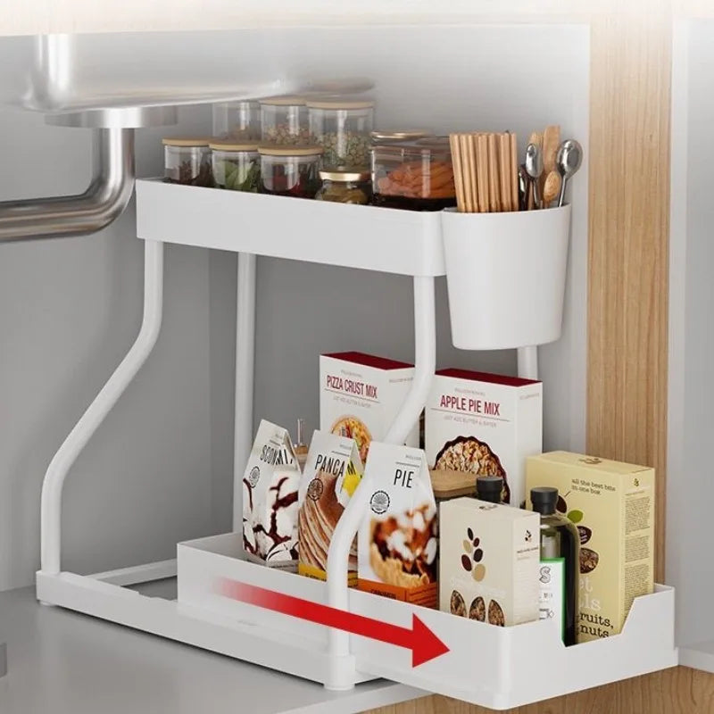 2 Tier Under Sink Storage Organizer