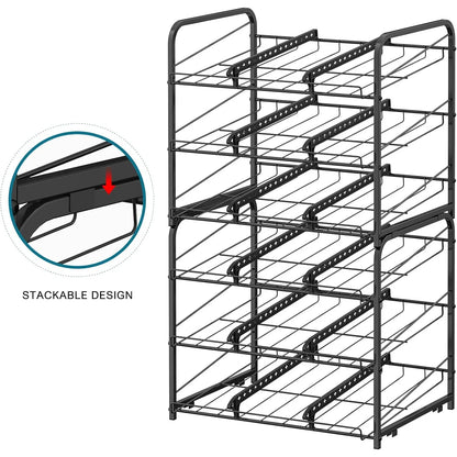 Stackable Can Storage Organizer Rack