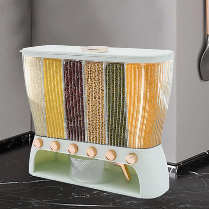 6-Grid Multigrain Rice Storage Bin
