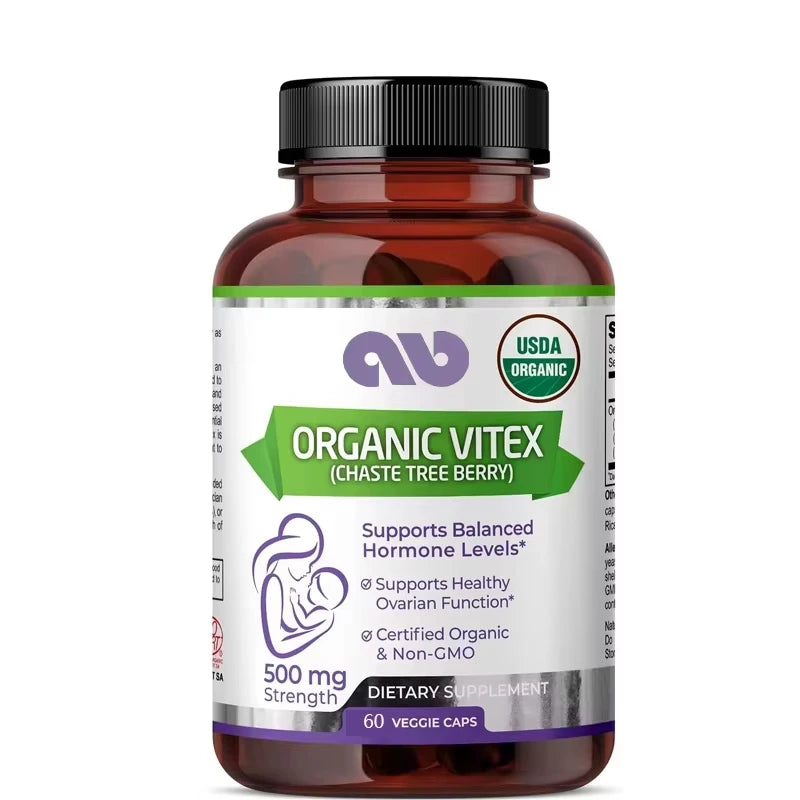 Organic Vitex Herbal Supplement Capsules