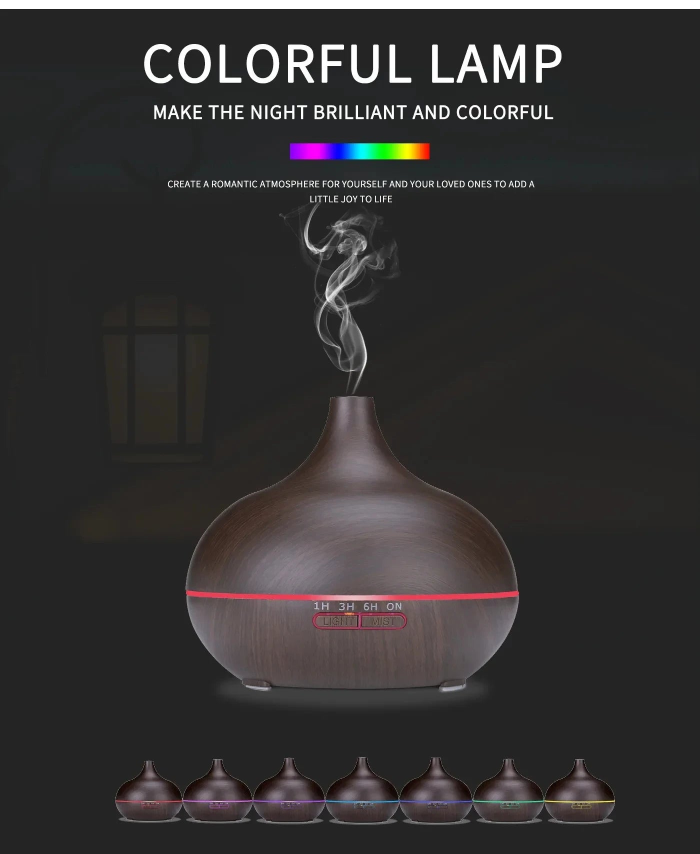 500ml Ultrasonic Aroma Humidifier