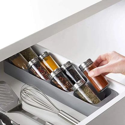 8-Grid Kitchen Spice Rack Organizer