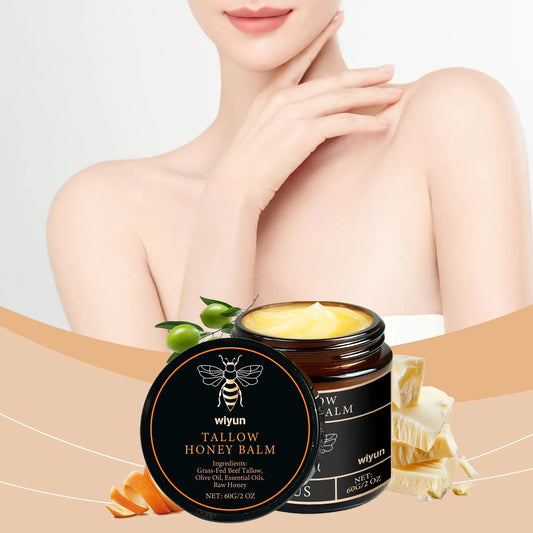 Organic Beef Tallow Balm & Raw Honey Moisturizer