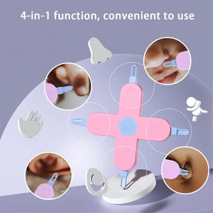 Baby Nasal and Ear Cleaning Kit with Tweezers