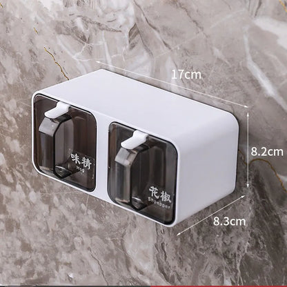 Wall-Mounted Spice Rack Set