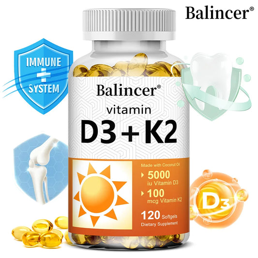 Vitamin D3 + K2 for Bone & Heart Health