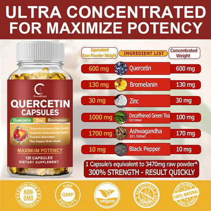 Quercetin Vitamin Supplement with Bromelain