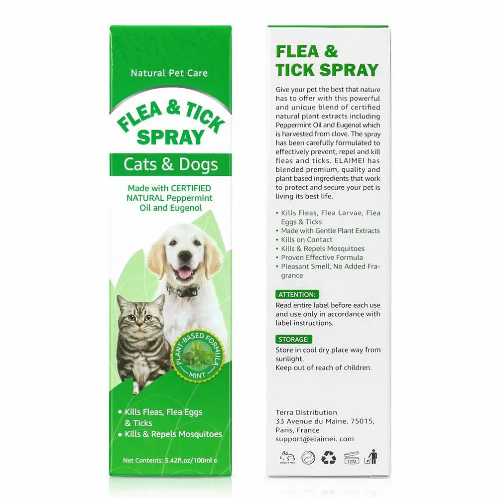 Natural Pet Flea Tick Spray