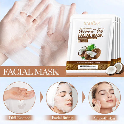SADOER Coconut Face Mask Moisturizing and Firming