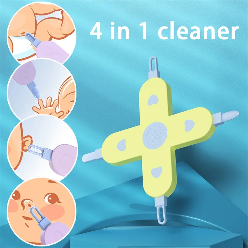 Baby Nasal and Ear Cleaning Kit with Tweezers
