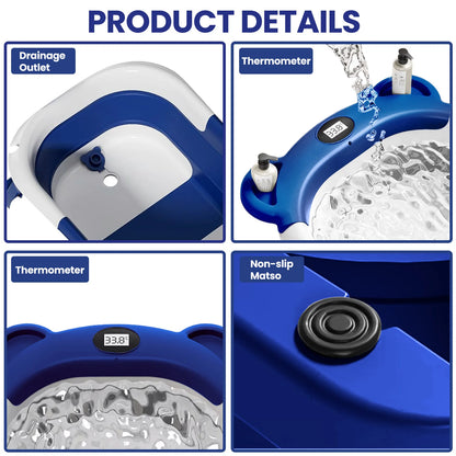 Folding Baby Bath Tub with Cushion