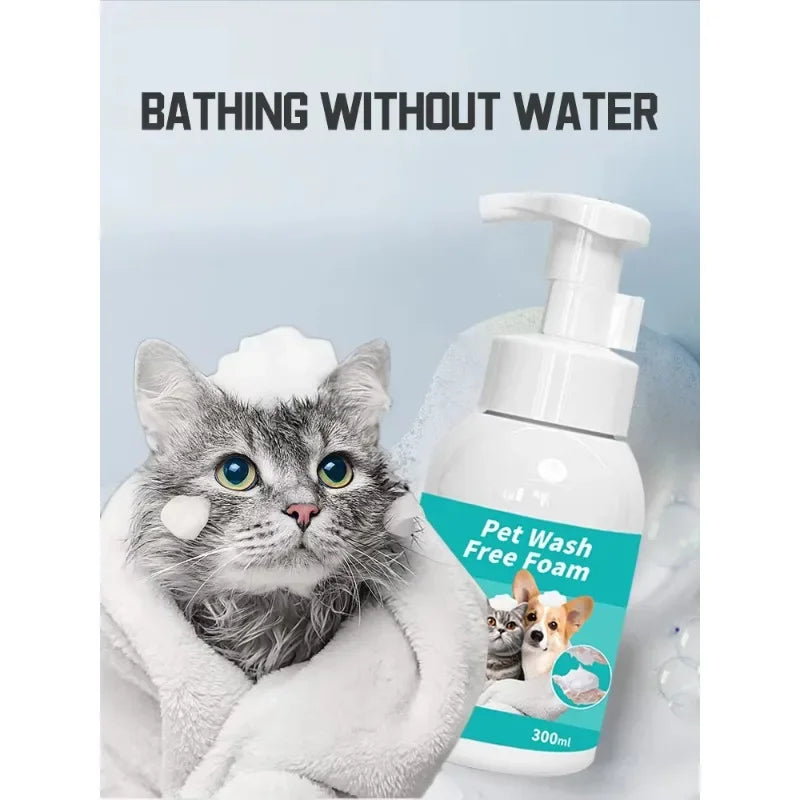 Natural Waterless Pet Shampoo Foam