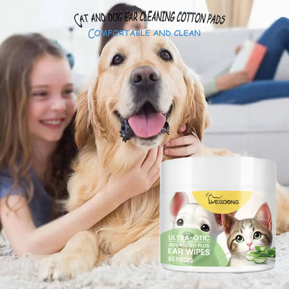 Pet Ear Cleaning Wipes Natural Care