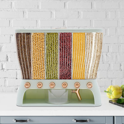 6-Grid Multigrain Rice Storage Bin