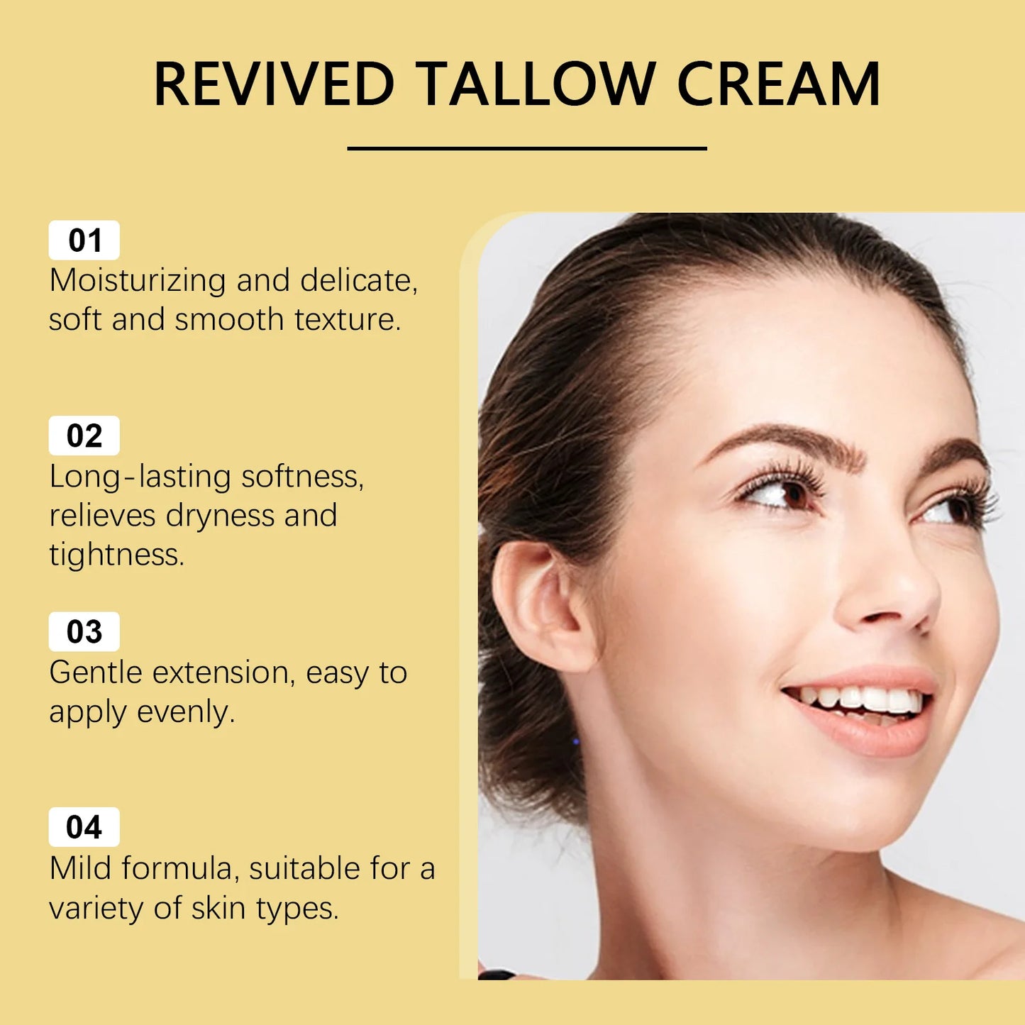 Natural Tallow Beeswax Face Moisturizer