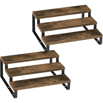Wooden 3 Tier Spice Rack Organizer