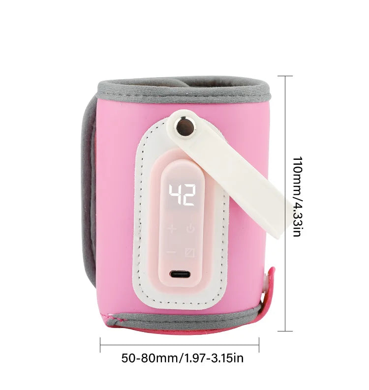 MAMIJOY Portable Baby Bottle Warmer with LED Display