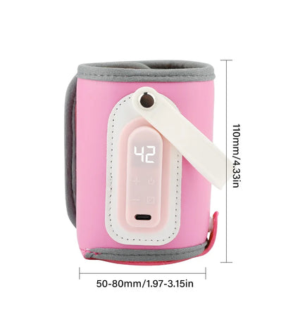 MAMIJOY Portable Baby Bottle Warmer with LED Display