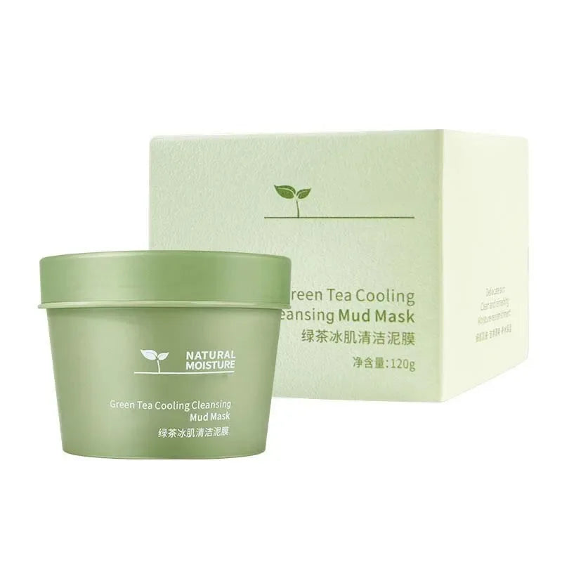 Green Tea Ice Mud Mask for Oil Control