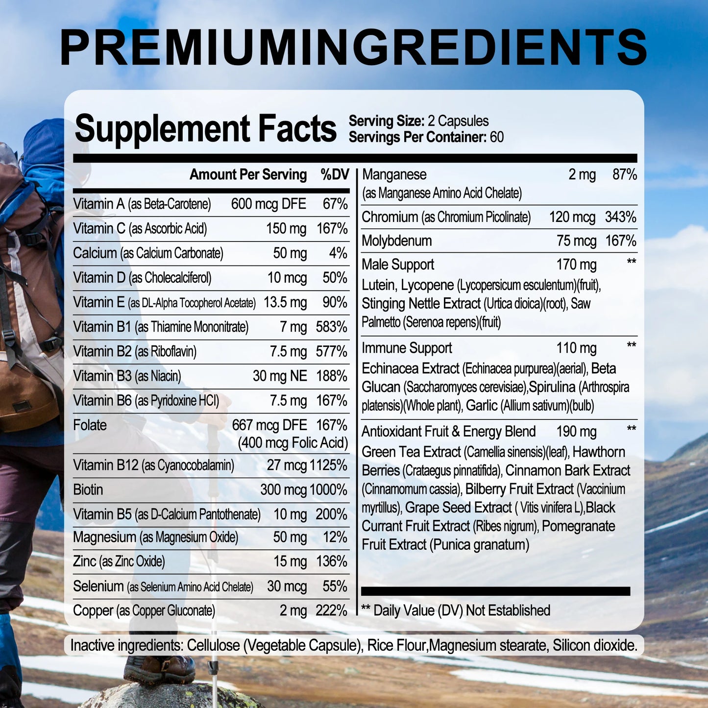 Antioxidant Support Vitamin Multivitamin Supplement