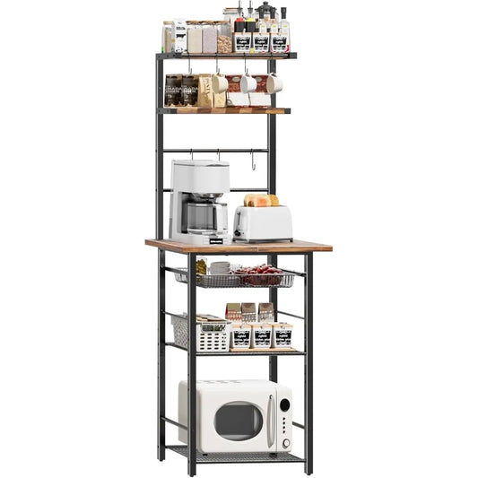 6 Tier Standing Kitchen Storage Rack