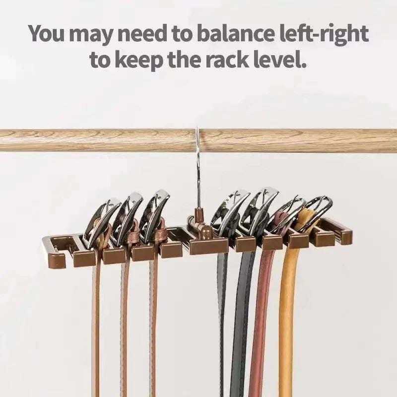Rotating Tie and Belt Hanger