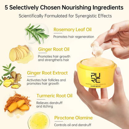 Natural Nourishing Hair Mask for Damage