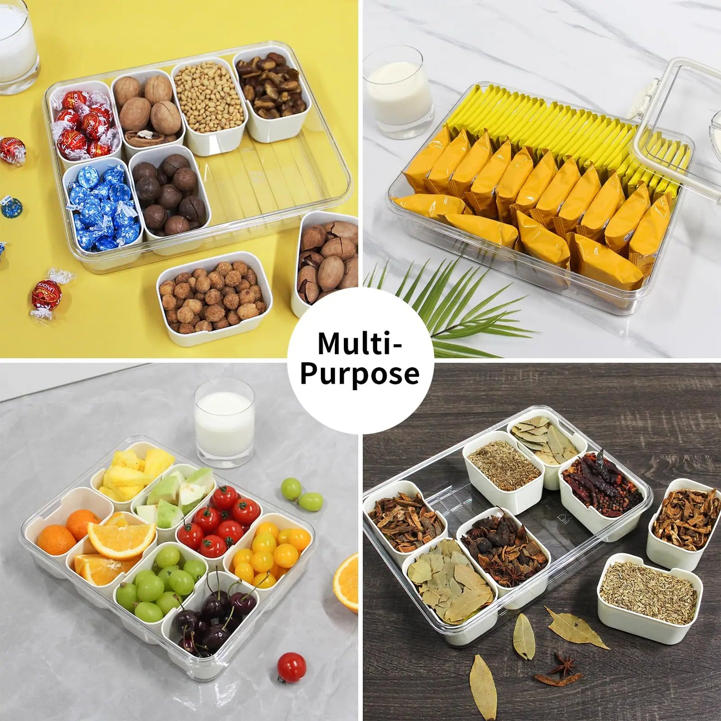 Vegetable & Snack Organizer Tray