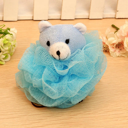 Cartoon Animal Bath Pouf for Kids