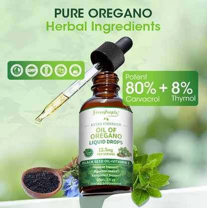 Organic Oregano Oil with Black Seed & Vitamin E