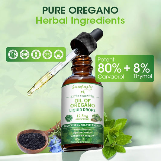 Organic Oregano Oil with Black Seed & Vitamin E