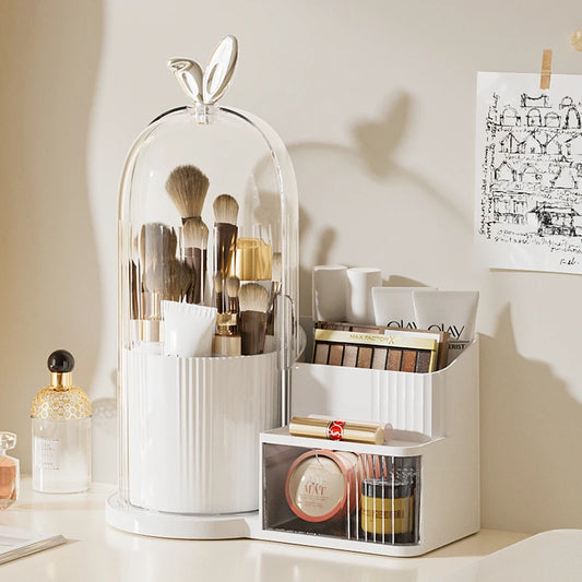 Desktop Makeup Brush Storage Shelf