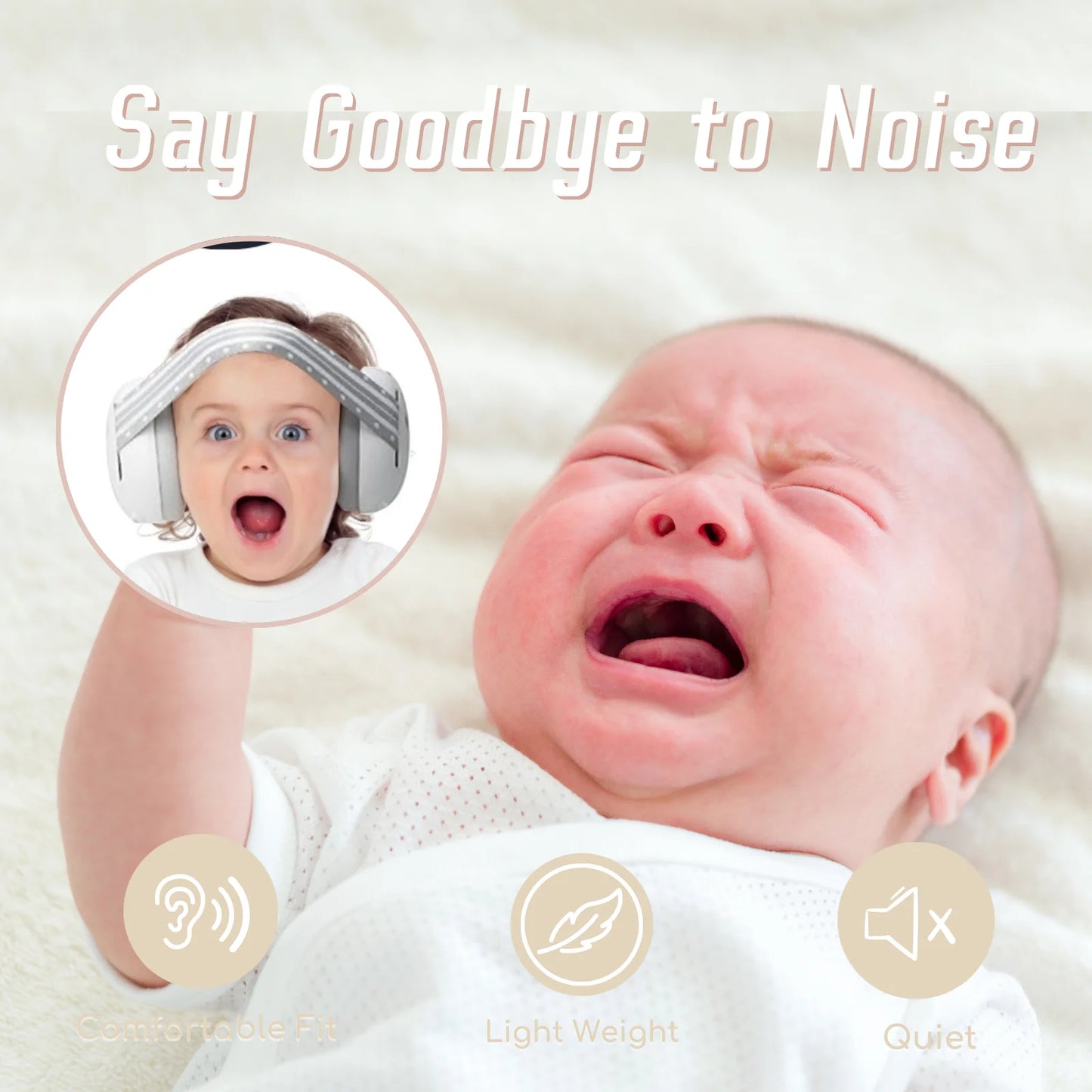 Infant Noise-Canceling Earplugs for Babies