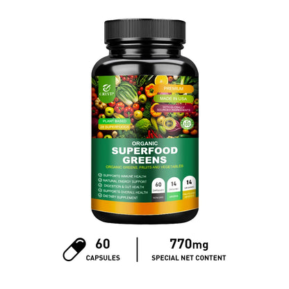 Organic Super Greens Health Supplement