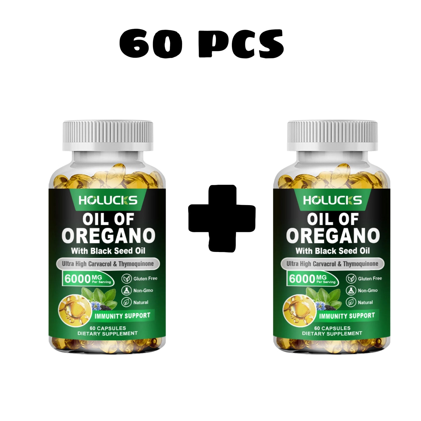 Natural Oregano Oil Health Support Capsules
