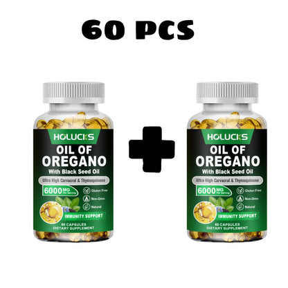 Natural Oregano Oil Health Support Capsules
