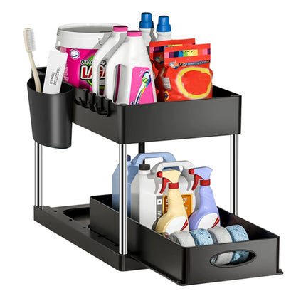 2 Tier Under Sink Storage Rack