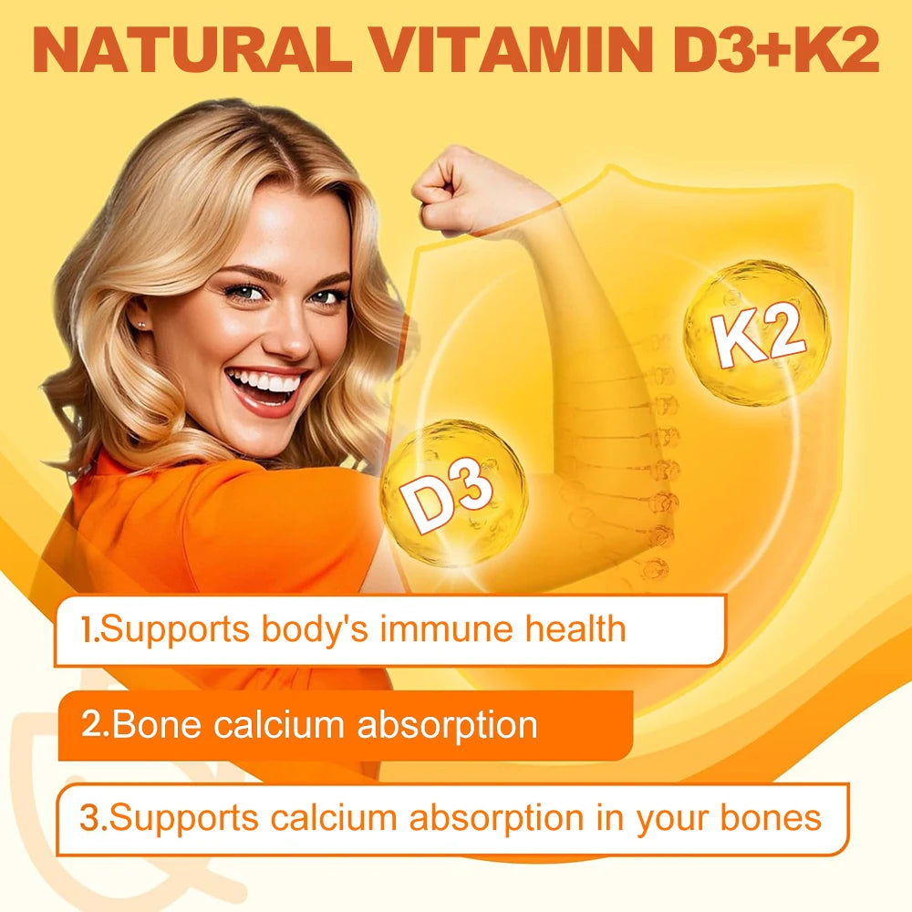 Vitamin D3 + K2 for Bone & Heart Health