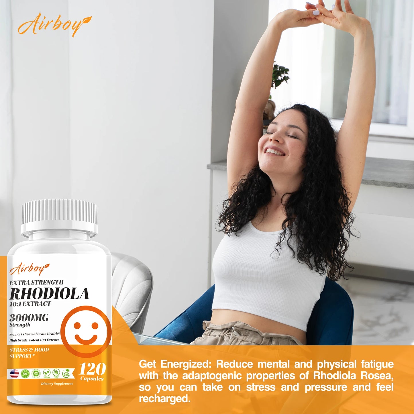 Rhodiola Stress and Energy Capsules