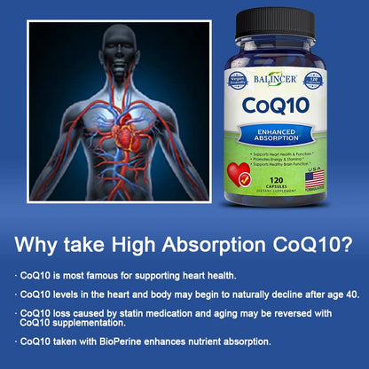 Organic CoQ10 Heart Health Capsules