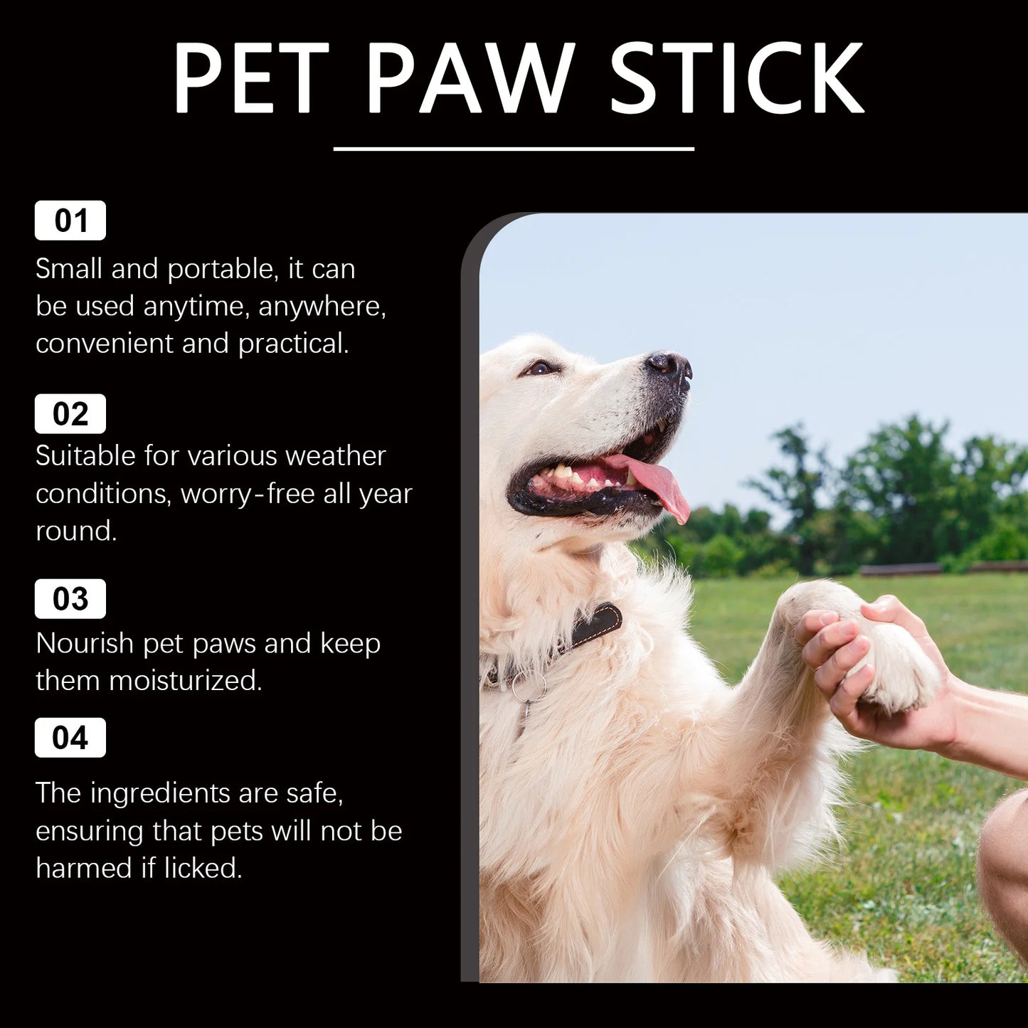 Moisturizing Pet Paw Balm Natural Formula