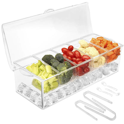 Clear Acrylic Kitchen Seasoning Storage Box